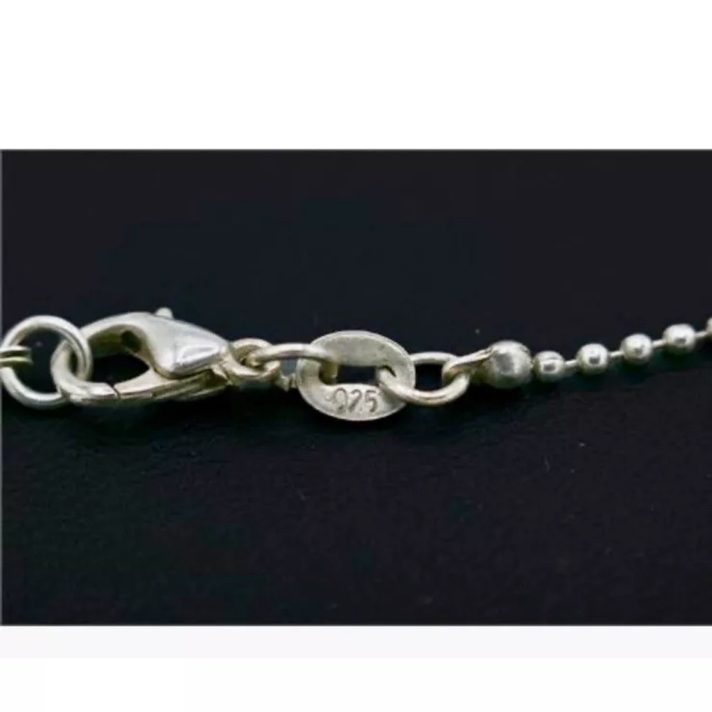 Montana Moss Agate 925 Sterling Silver Pendant Necklace 30" - Picture 4 of 9